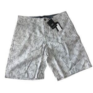 Club‎ Monaco Maddox Shorts Mens Grey Linen Cotton Blend Size 33x9 NEW MSRP 89